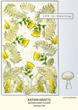 Katkin Krafts Woodland Floor 6 in x 8 in Clear Stamp Set