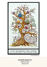 Katkin Krafts Tree Of Life 6 in x 8 in Clear Stamp Set