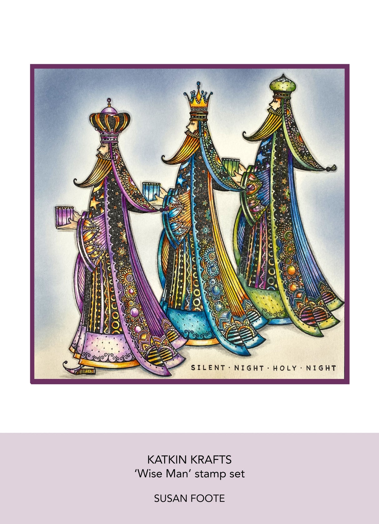 Katkin Krafts Wise Man 6 in x 8 in Clear Stamp Set