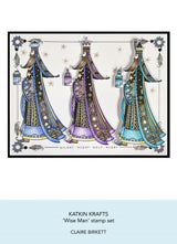 Katkin Krafts Wise Man 6 in x 8 in Clear Stamp Set
