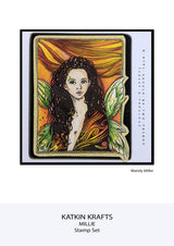 Katkin Krafts Millie 6 in x 8 in Clear Stamp Set