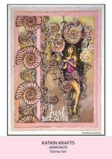 Katkin Krafts Ammonite 6 in x 8 in Clear Stamp Set