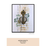 Katkin Krafts Wild Hearts 6 in x 8 in Clear Stamp Set