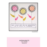 Katkin Krafts Full Bloom 6 in x 8 in Clear Stamp Set