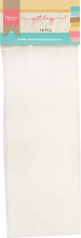 Marianne Design Gift Bags - White - 76x40x200 mm