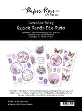 Lavender & Fairies 6x8" Quick Cards Die Cuts 33720