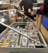 Lockable Aluminum Showcase Display Case 36x24x1.65" Black – Secure & Stylish Storage for Collectibles