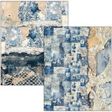 Mixed Media Book Urban Blue Denim A4 Maxi