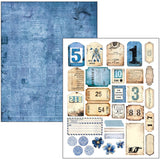 Mixed Media Book Urban Blue Denim A4 Maxi