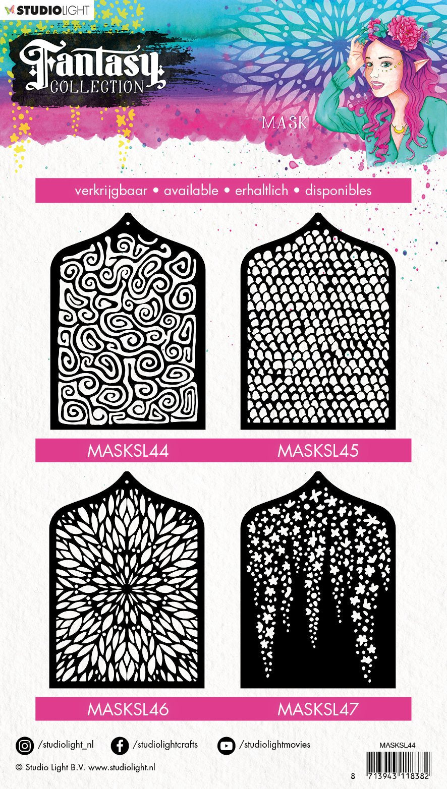 Mask Stencil A5 Fantasy Collection 3.0 nr.44