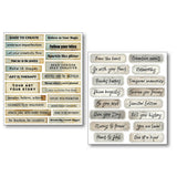 Mixed Media Sticker Set 10/Pkg Little Words