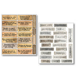 Mixed Media Sticker Set 10/Pkg Little Words