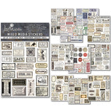 Mixed Media Sticker Set 10/Pkg Vintage Scripts