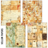 Craftmix Journey Ahead Mixed A5 Paper Pack - 8 Sheets (Tissue & Vellum Variety)