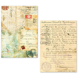 A5 Tissue Paper Set – 24 Sheets Vintage Manuscript