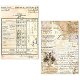 A5 Tissue Paper Set – 24 Sheets Vintage Manuscript