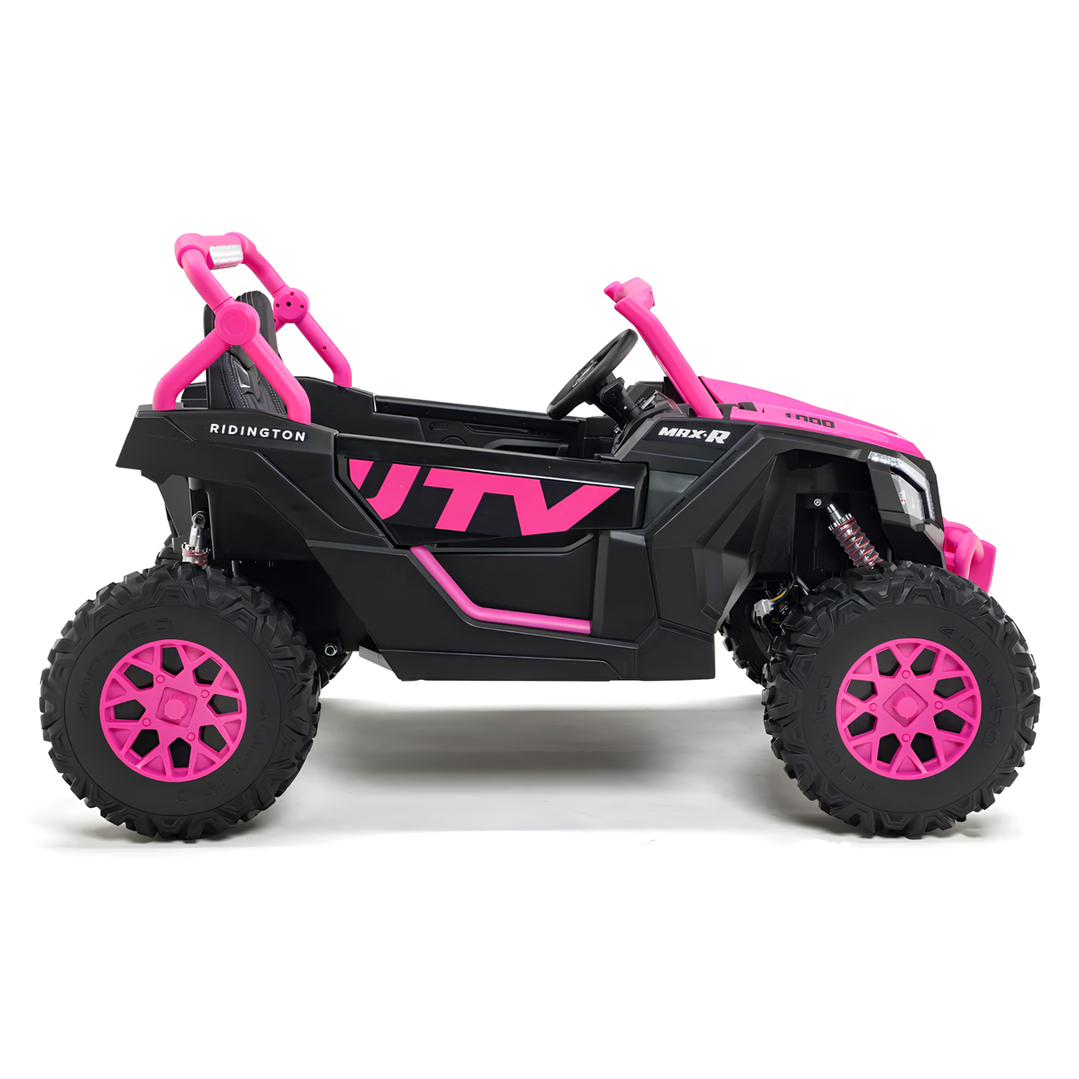 24V UTV-Max PRO Edition XXL 2-Seater 4x4 Ride-On Buggy W/ EVA Rubber Wheels, Silent Motors, Music, Lights & RC