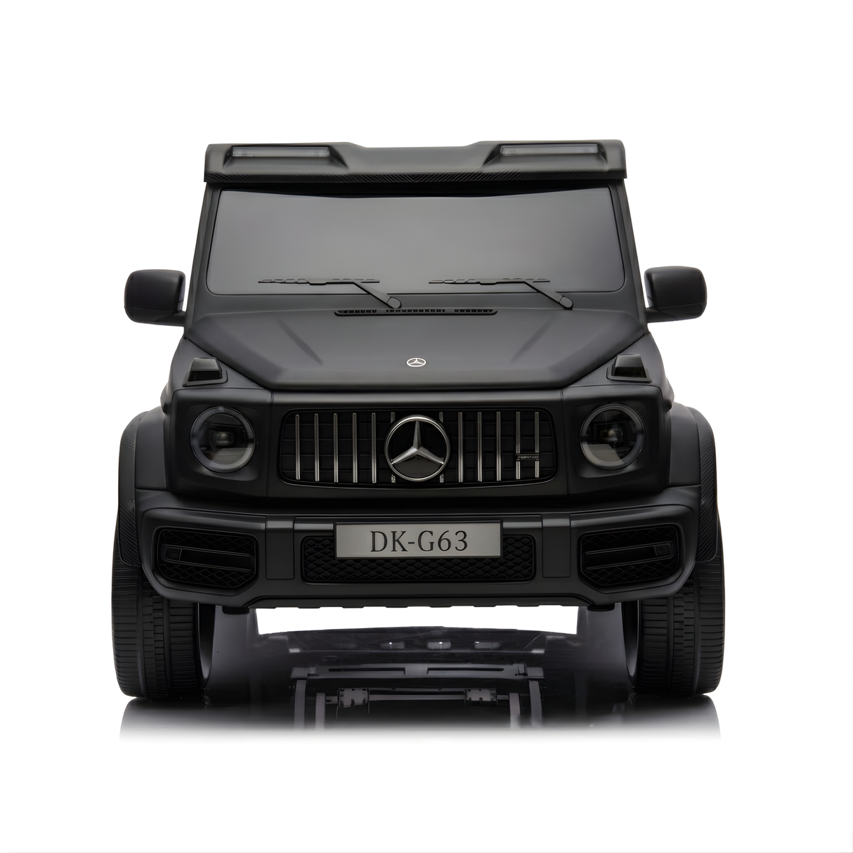 2x24V Mercedes Benz G63 Kids Supersized Matte Black XXL Ride-On Truck W/ Rubber Wheels, MP4 Touchscreen, Double Battery Pack & RC