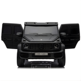 2x24V Mercedes Benz G63 Kids Supersized Matte Black XXL Ride-On Truck W/ Rubber Wheels, MP4 Touchscreen, Double Battery Pack & RC