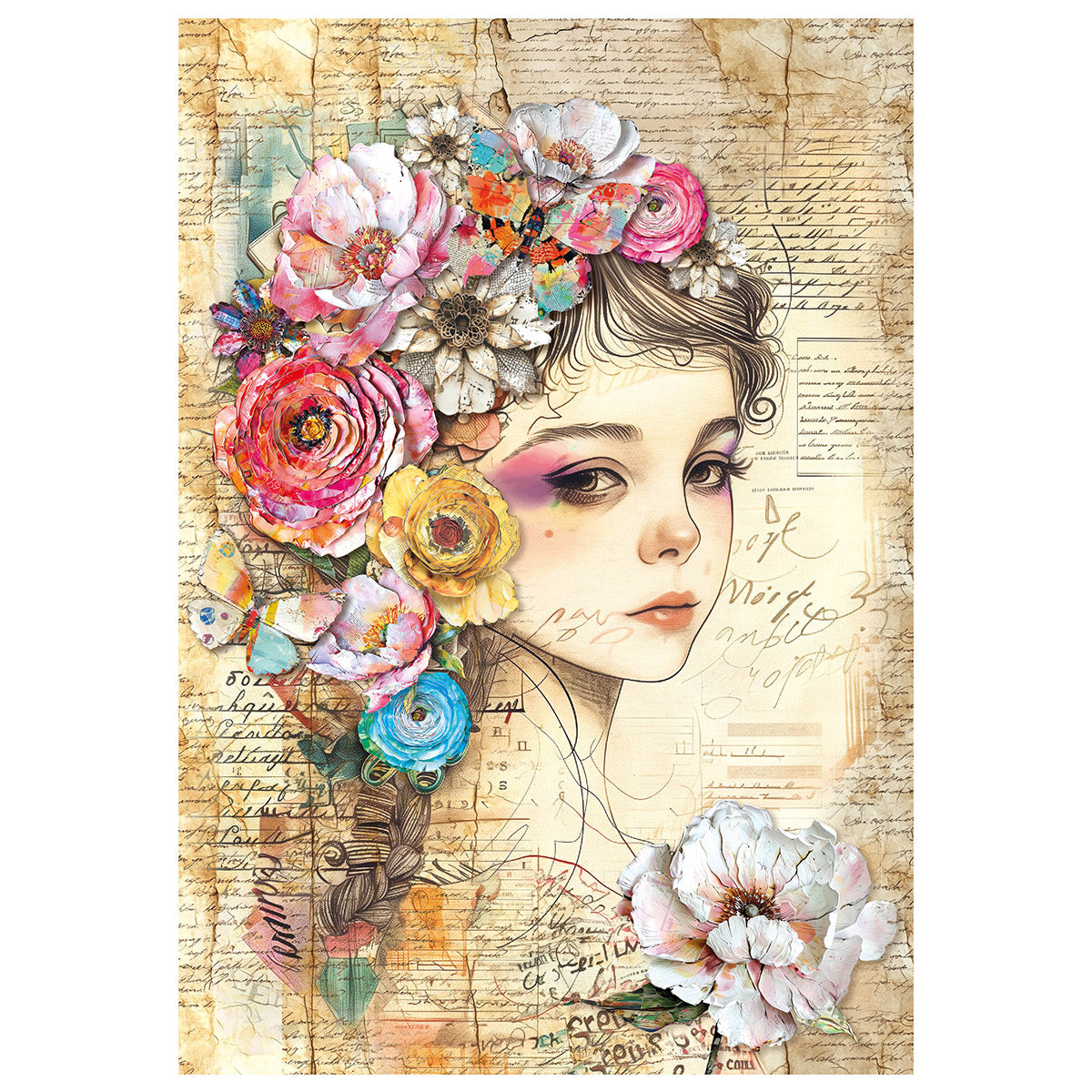 Mixed Media Rice Paper A4 Set 4/Pkg Quintessential