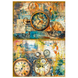 Mixed Media Rice Paper A4 Set 4/Pkg Past Time