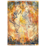 Mixed Media Rice Paper A4 Set 4/Pkg Past Time