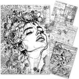 Mixed Media Rice Paper A4 Set 4/Pkg Meaningful Memories
