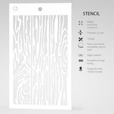 Texture Stencil 5"x8" Parquet