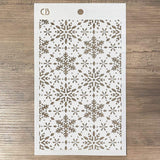 Ciao Bella Texture Stencil 5"x8" Snowflakes
