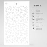 Ciao Bella Texture Stencil 5"x8" Flower Ramage