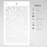 Ciao Bella Texture Stencil 5"x8" Poinsettia
