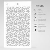 Ciao Bella Texture Stencil 5x8 Fossil Shells