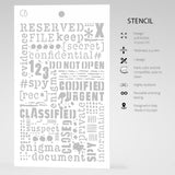Ciao Bella Texture Stencil 5x8 Confidential