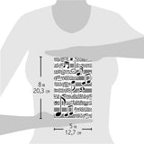 Ciao Bella Texture Stencil 5x8 Musical Score