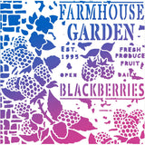 Ciao Bella Texture Stencil 8x8 Farmhouse Garden