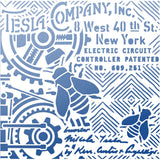 Ciao Bella Texture Stencil 8x8 Tesla Company Inc.