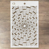 Ciao Bella Texture Stencil 5"x8" Concentric