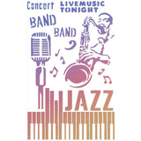 Texture Stencil 5"x8" Jazz