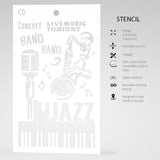 Texture Stencil 5"x8" Jazz