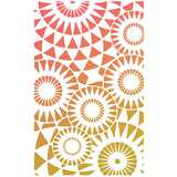 Ciao Bella Texture Stencil 5"x8" Concentric points