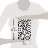 Ciao Bella Texture Stencil 5"x8" Concentric points