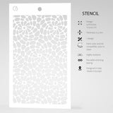 Ciao Bella Texture Stencil 5"x8" Spiral Helix