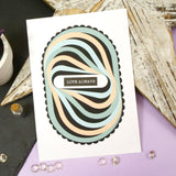 Moonstone Dies - Scalloped Edged Nesting Dies - Squovals