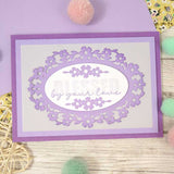 Moonstone Dies - Blossoming Oval Frame & Flourishes