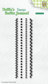 Nellie's Choice Nellie's Bullet Journal Clear Stamp Borders-1