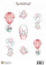 Nellie's Vintage Sheets A4 Easter 2 Sheets