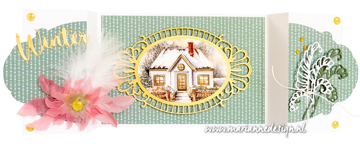 Marianne Design A4 Cutting Sheet - Mattie's Mooiste - Winter Cottages