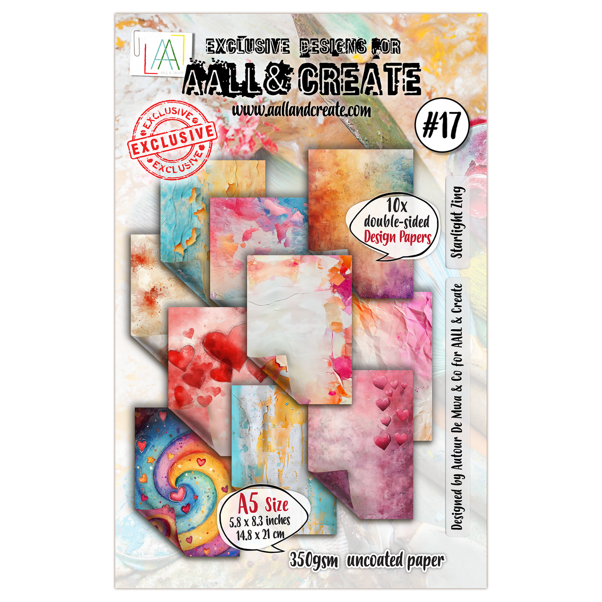 AALL and Create - A5 Design Paper - Starlight Zing