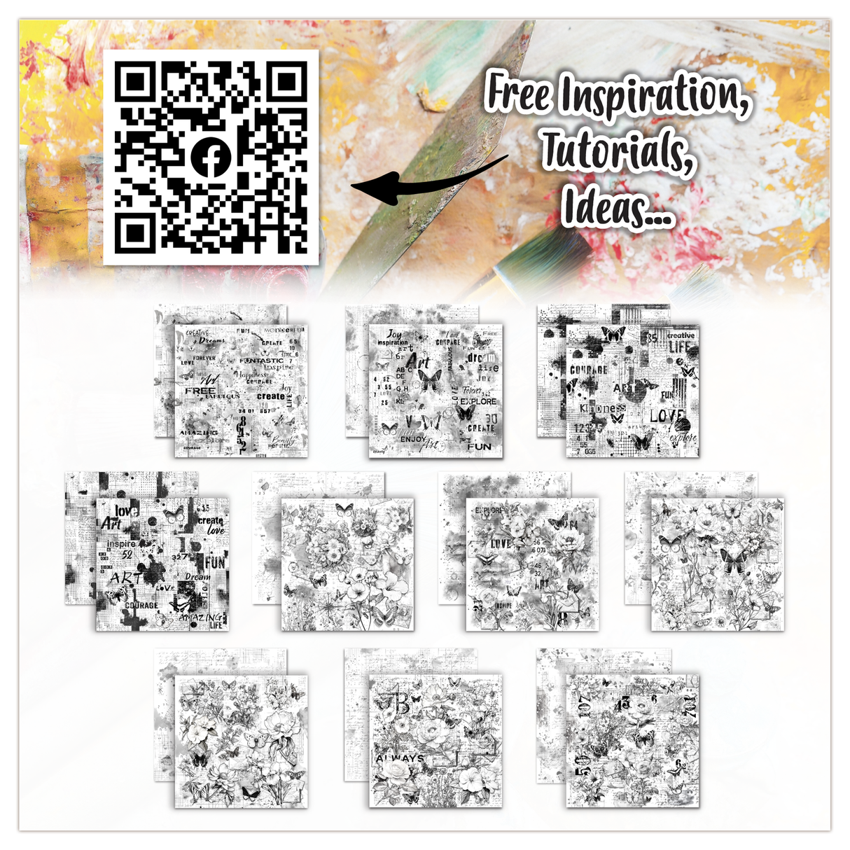 AALL and Create - 12x12 Design Paper - Speckled Vellum