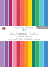 The Paper Boutique Everyday - Coloured Card - Rainbow Brights A4